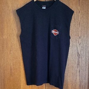 Harley-Davidson Black Sleeveless Tee